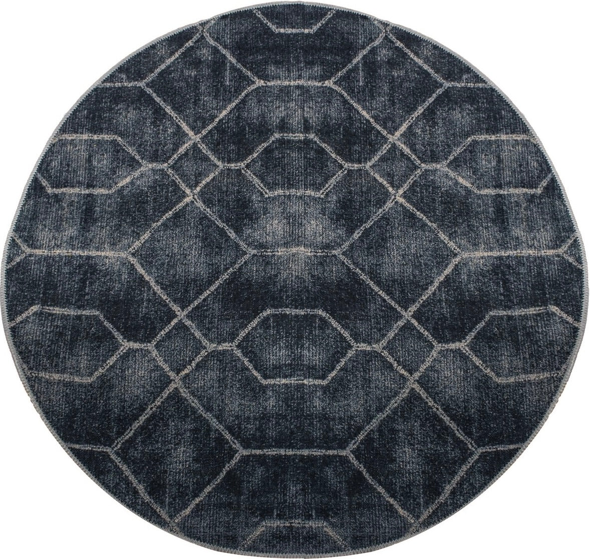 Design Teppich Neo rund Modern anthrazit grau in 3 Größen