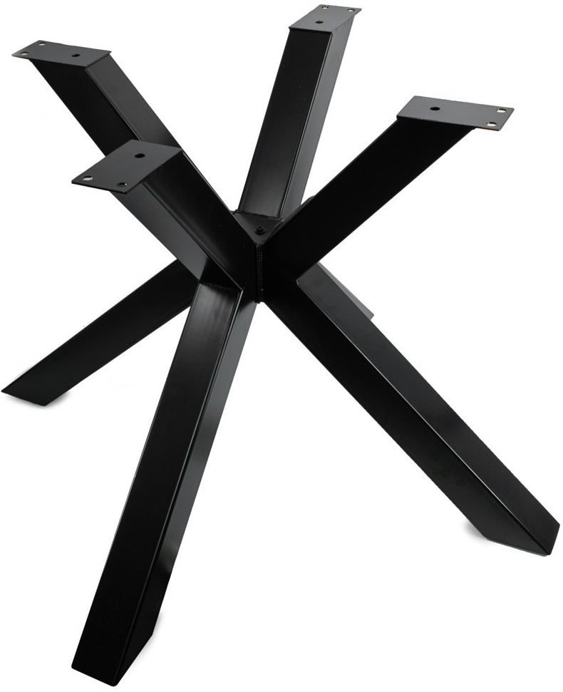 Sören Spider Metall Gestell schwarz lackiert für runde Tischplatten