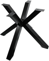 Sören Spider Metall Gestell schwarz lackiert für runde Tischplatten