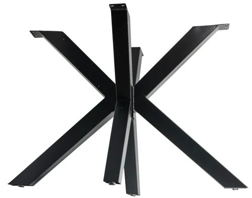 Alex Spider Metall Gestell schwarz lackiert für Tischplatten bis 200 cm 1
