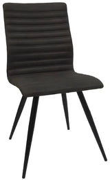 Stuhl Arti Mikrofaser in 2 Farben Cognac braun und Anthrazit