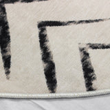 Teppich Vivi rund Modern beige schwarz 2 Größen
