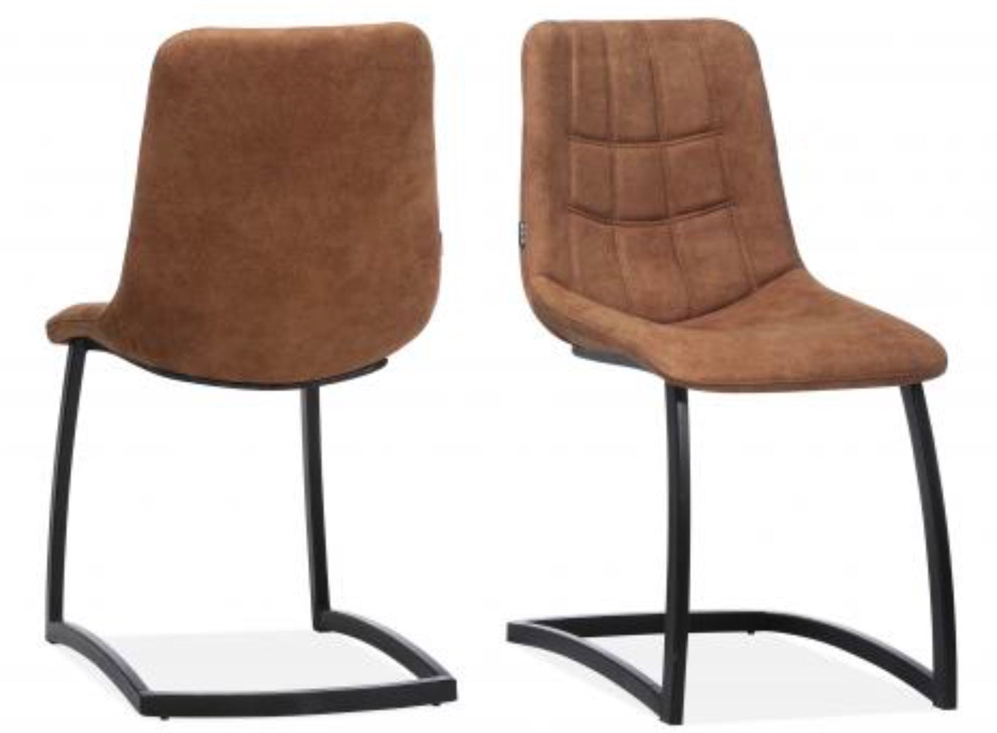 Freischwinger Stuhl Blakes in 3 Farben Cognac braun Grün Anthrazit