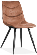 Kunstleder Stuhl Crazer in 3 Farben Cognac braun Olivgrün anthrazit