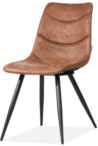 Kunstleder Stuhl Crazer in 3 Farben Cognac braun Olivgrün anthrazit
