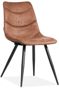 Kunstleder Stuhl Crazer in 3 Farben Cognac braun Olivgrün anthrazit