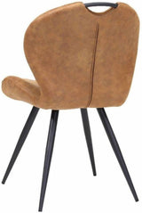 Chaise Mira en 4 couleurs : cognac, marron, vert, anthracite, taupe