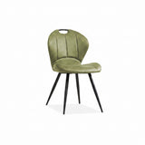 Chaise Mira en 4 couleurs : cognac, marron, vert, anthracite, taupe