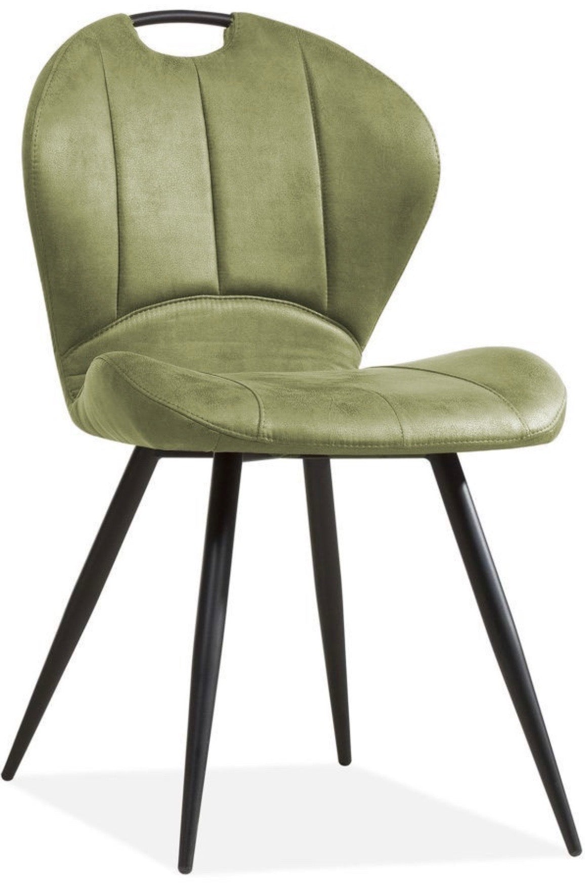 Chaise Mira en 4 couleurs : cognac, marron, vert, anthracite, taupe