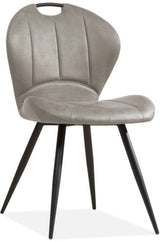 Chaise Mira en 4 couleurs : cognac, marron, vert, anthracite, taupe