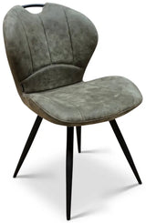 Chaise Mira en 4 couleurs : cognac, marron, vert, anthracite, taupe