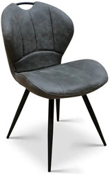 Chaise Mira en 4 couleurs : cognac, marron, vert, anthracite, taupe