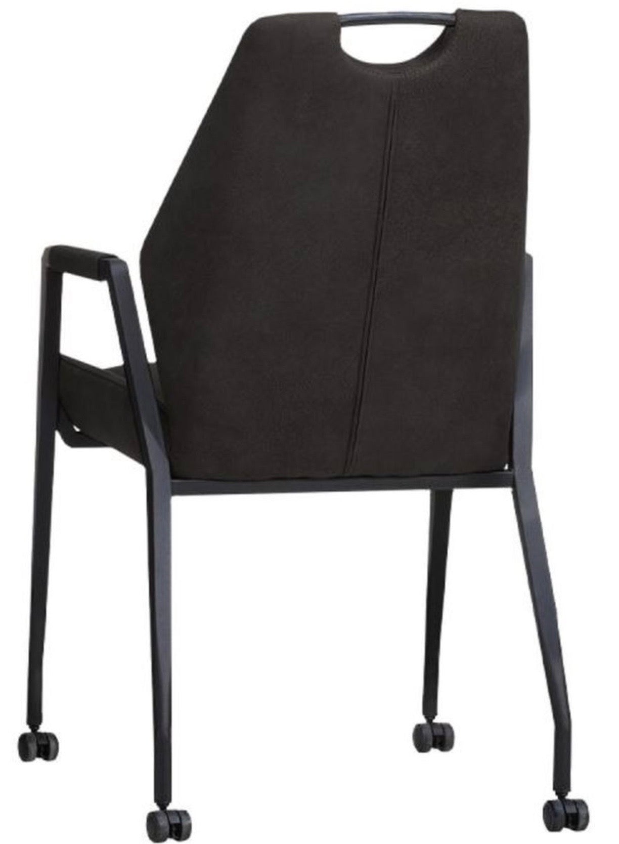 Fauteuil à roulettes Axena en microfibre en 3 couleurs Cognac marron Vert Anthracite