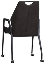 Fauteuil à roulettes Axena en microfibre en 3 couleurs Cognac marron Vert Anthracite