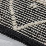 Design Teppich Kiety beige schwarz Modern 2 Größen Baumwolle