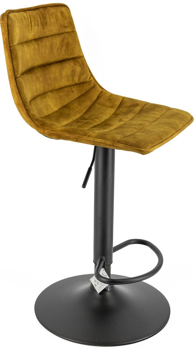 Samt Velours Sitzhocker Tokyo höhenverstellbar Barhocker 3 Farben