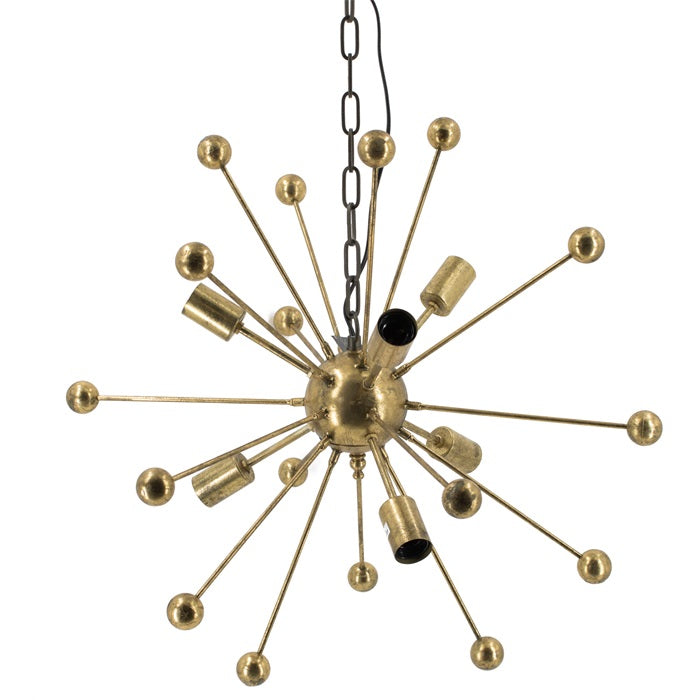 Industrial Hängelampe und Pendelleuchte Atomium Sputnik III Metall in 2 Farben