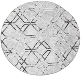 Design Teppich Opal rund Modern anthrazit silbergrau in 3 Größen