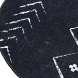 Teppich Uli rund Modern schwarz weiss 2 Größen