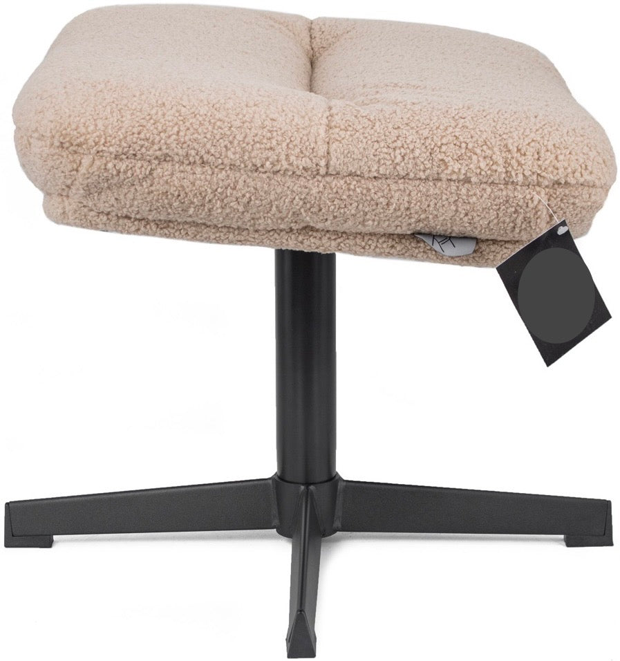 Design Drehsessel Sam Teddy Besucher Chill Sessel Wohnzimmer 5 Farben & Hocker