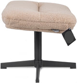 Design Drehsessel Sam Teddy Besucher Chill Sessel Wohnzimmer 5 Farben & Hocker