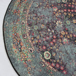 Lade das Bild in den Galerie-Viewer, Design Teppich Waat rund Modern Vintage türkis blau rot Multi in 2 Größen
