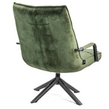 Velours Design Samt Drehsessel mit Armlehne Besucher Chill Sessel Wohnzimmer 2 Farben