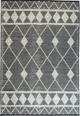 Design Teppich Kiety beige schwarz Modern 2 Größen Baumwolle