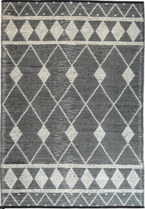 Design Teppich Kiety beige schwarz Modern 2 Größen Baumwolle