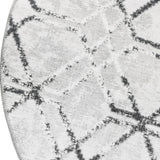 Design Teppich Opal rund Modern anthrazit silbergrau in 3 Größen