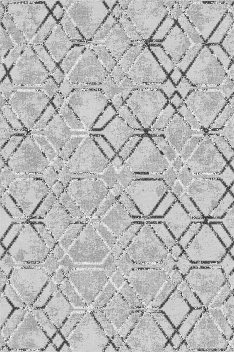 Design Teppich Opal Modern anthrazit silbergrau in 2 Größen