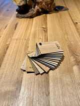 Table de salle à manger Hamburg en chêne massif de 200 à 300 cm, épaisseur 4 cm, bois huilé avec piétement en métal en X noir, 6 tailles
