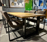 Sven U Piètement métallique laqué noir pour plateaux de table
