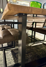 Sven U Piètement métallique laqué noir pour plateaux de table