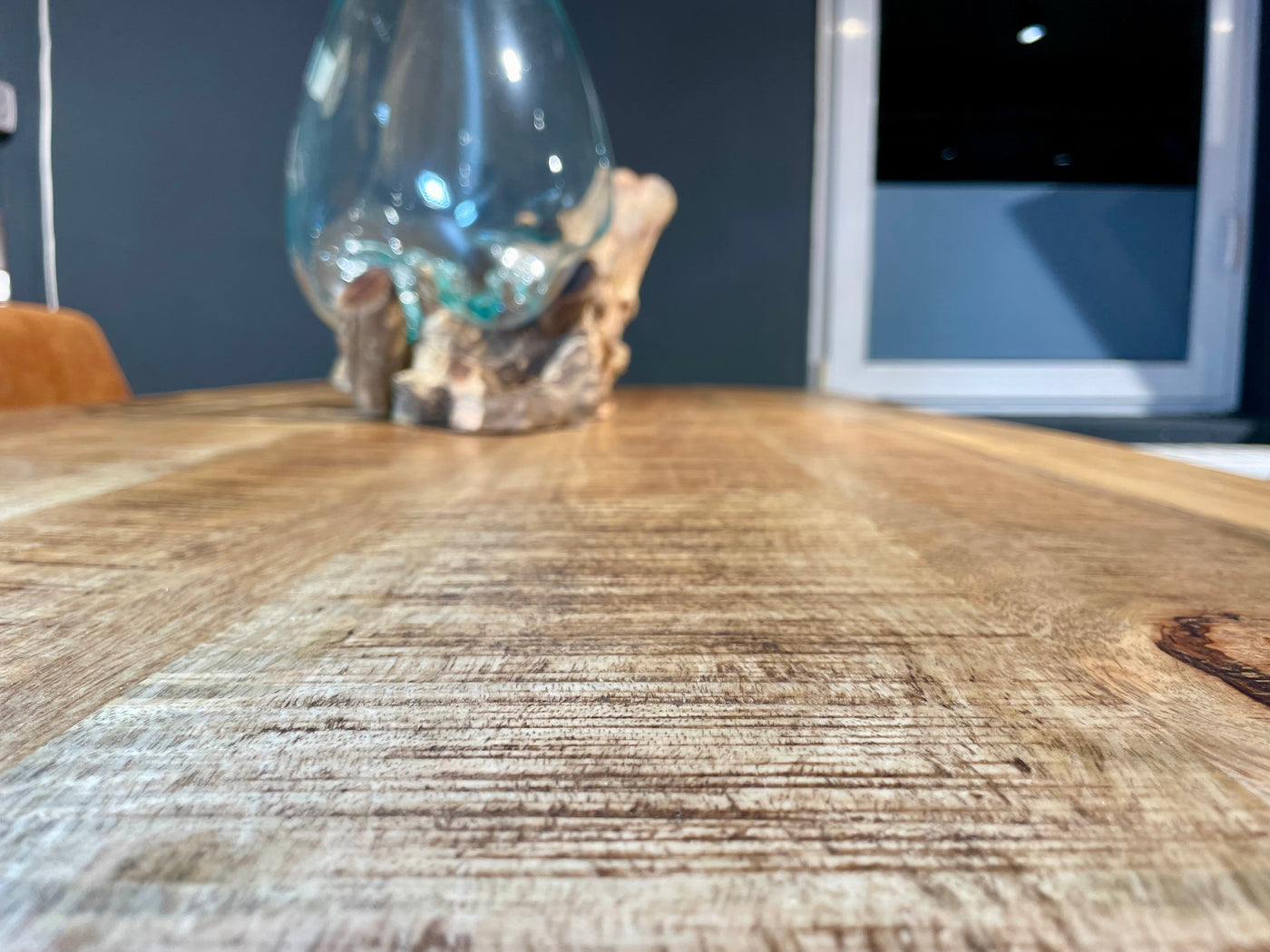 Esstisch Kalkutta Mango massiv 160 bis 240 in 4 cm Holz Dicke mit Spider Gestell in 5 Größen