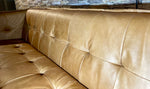 Lade das Bild in den Galerie-Viewer, Vintage Kamelleder 3 er Couch Sahara Sofa Echt Leder Chesterfield Cognac

