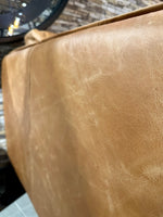 Lade das Bild in den Galerie-Viewer, Vintage Sofa Keno Kamelleder 2,5  Sitzer Couch Echt Leder Cognac braun
