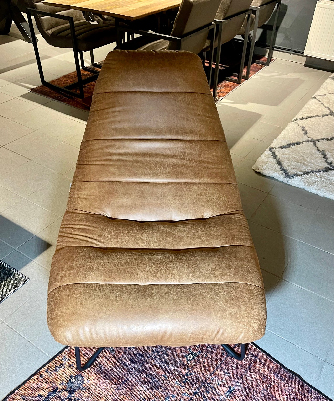 Chill & Lounge Sessel Amsterdam Cognac Braun Mikrofaser Kunstleder