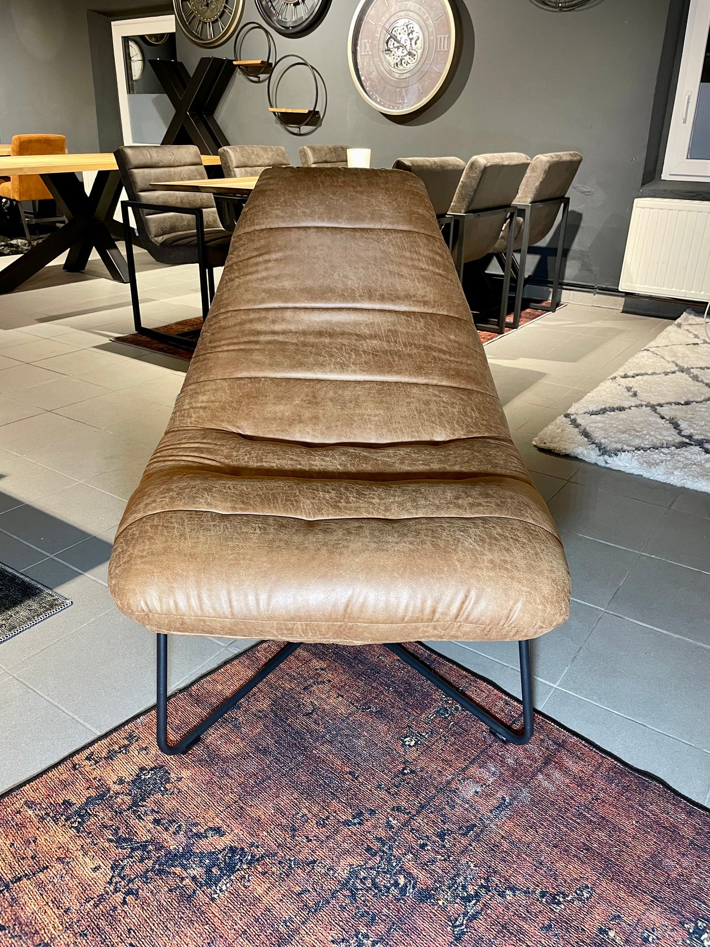 Chill & Lounge Sessel Amsterdam Cognac Braun Mikrofaser Kunstleder