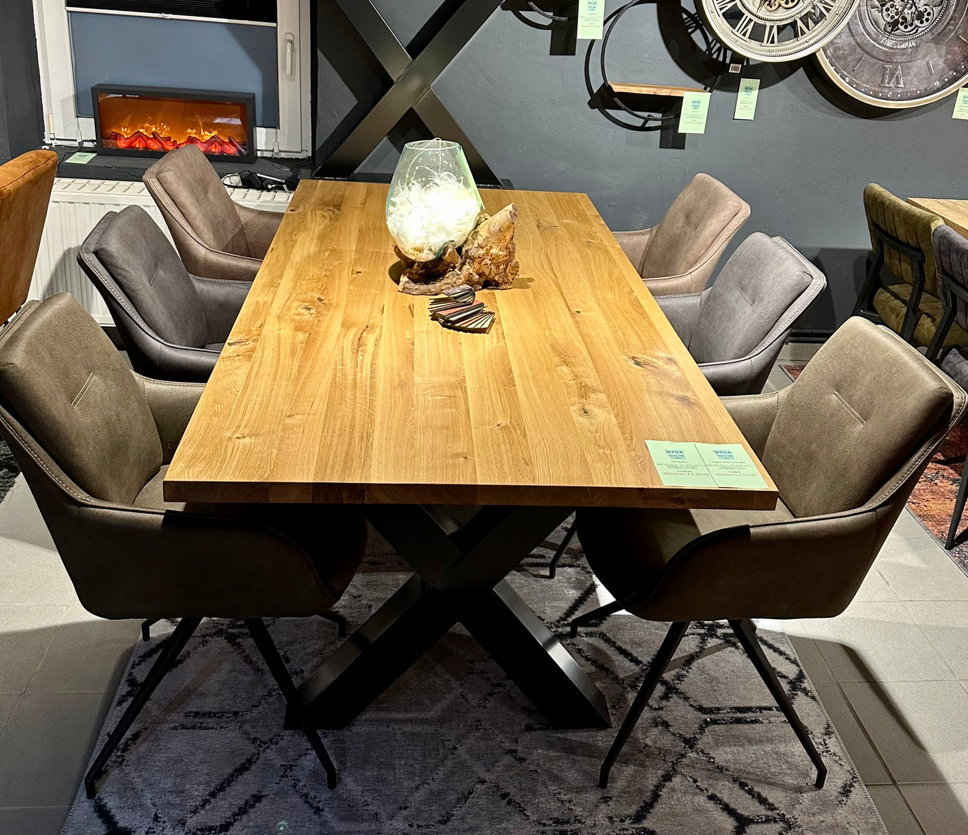 Drehbarer Esszimmer Stuhl Tina in 6 Farben Taupe Grün Anthrazit Beige Grau