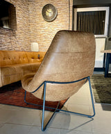 Chill & Lounge Sessel Amsterdam Cognac Braun Mikrofaser Kunstleder