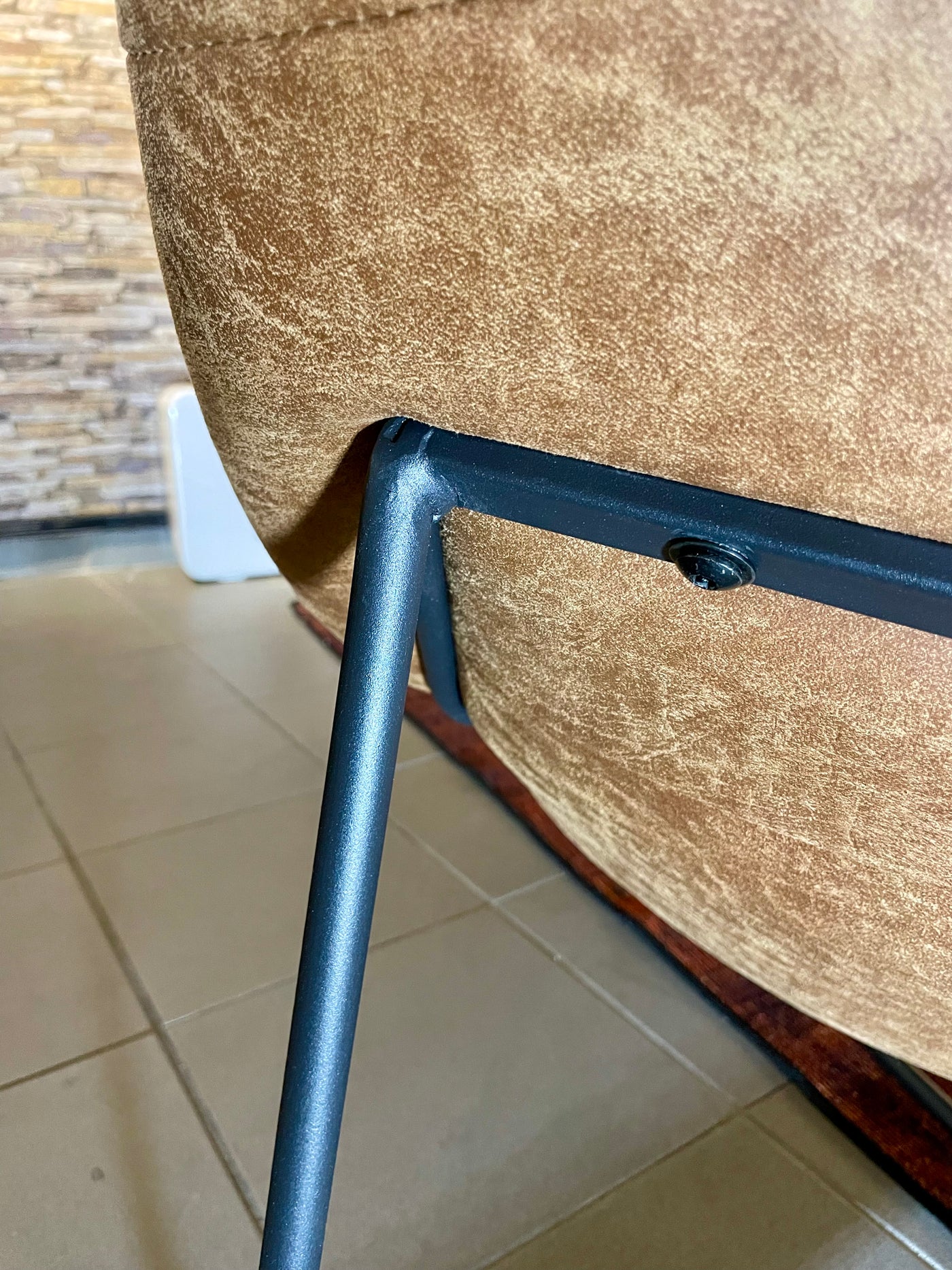 Chill & Lounge Sessel Amsterdam Cognac Braun Mikrofaser Kunstleder
