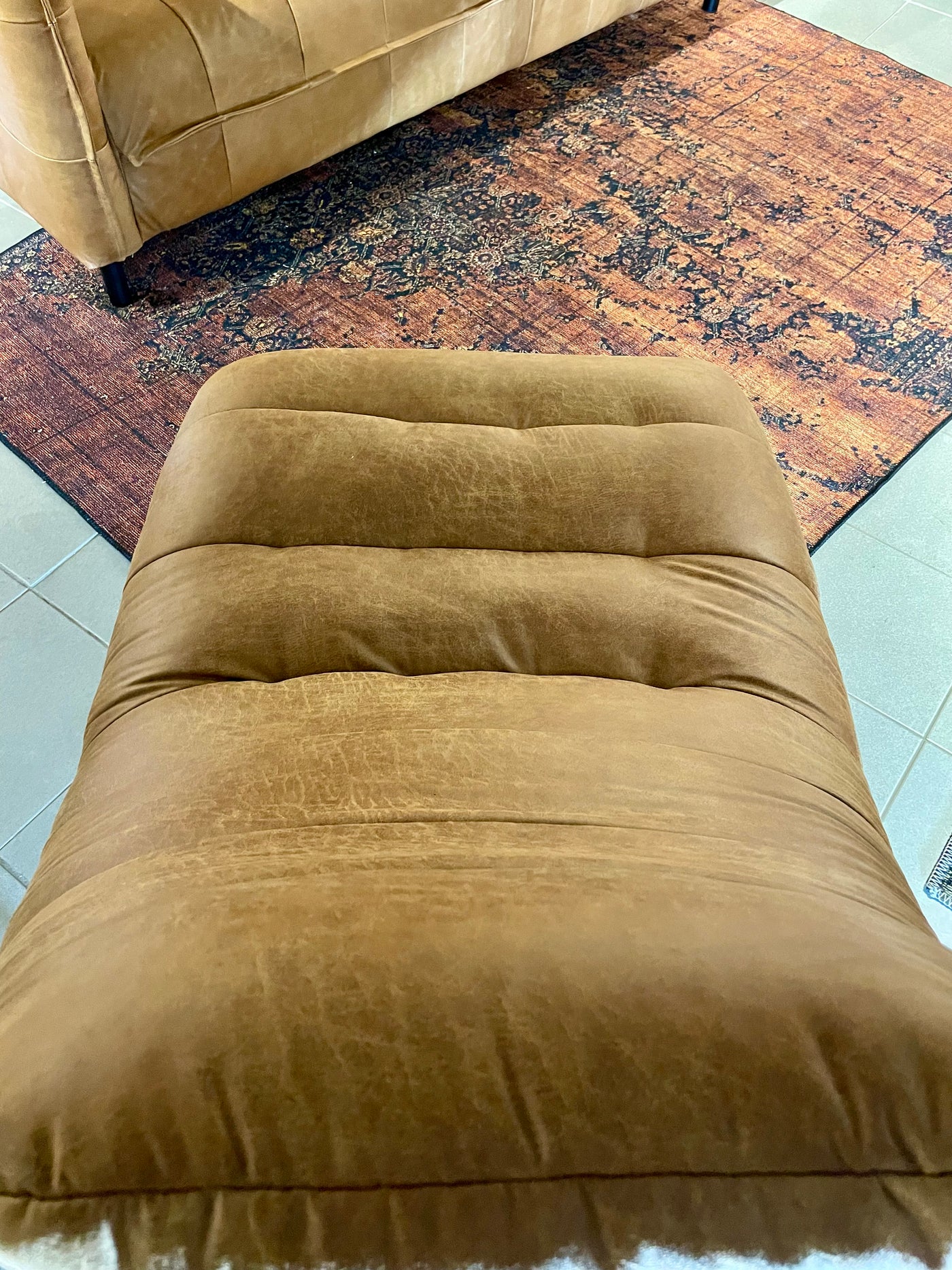 Chill & Lounge Sessel Amsterdam Cognac Braun Mikrofaser Kunstleder