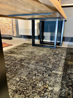 Lade das Bild in den Galerie-Viewer, Esstisch Neu Delhi Mango 160 bis 260 in 6 cm Dicke Holz mit X Metall Gestell schwarz massiv 6 Größen
