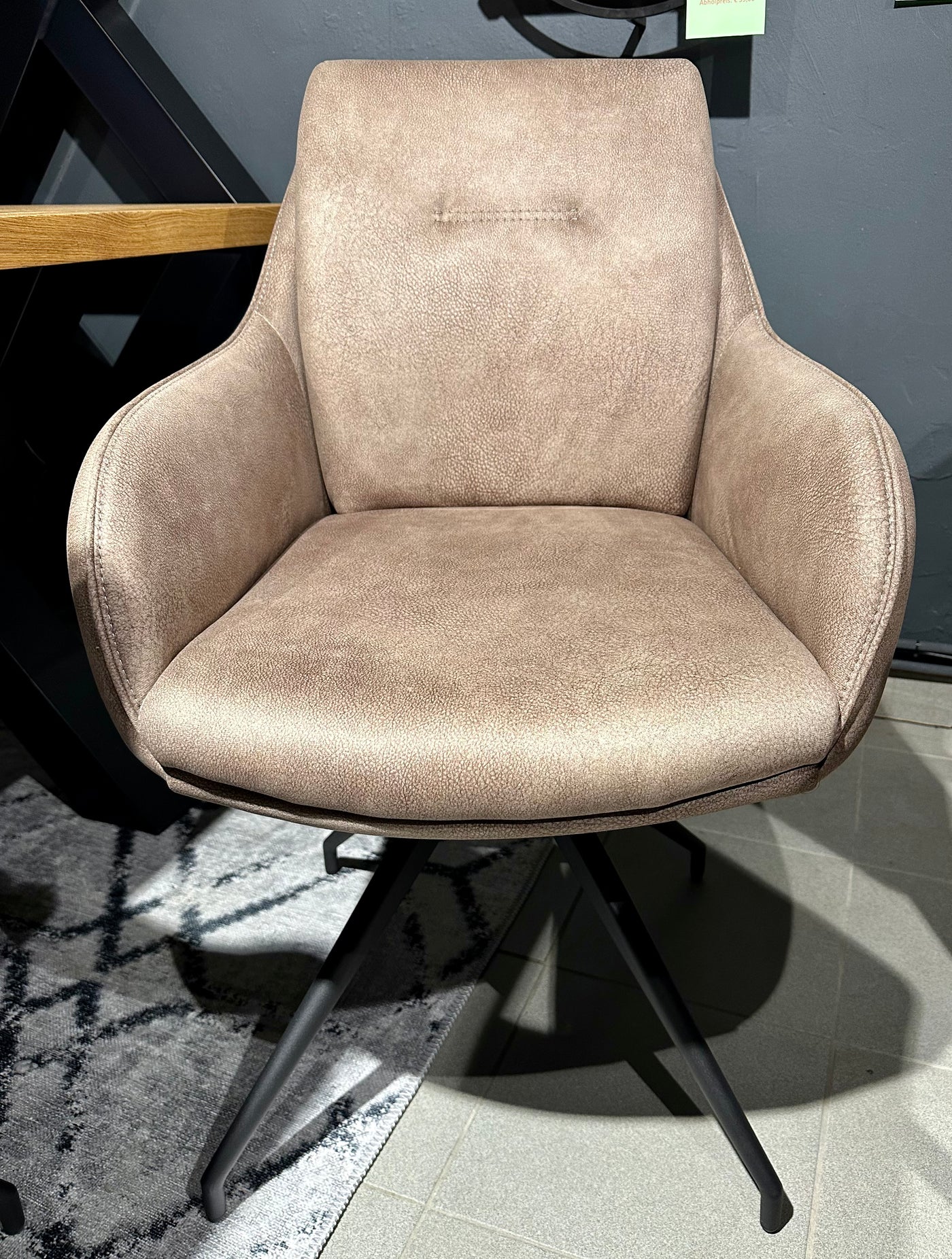 Drehbarer Esszimmer Stuhl Tina in 6 Farben Taupe Grün Anthrazit Beige Grau