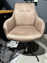 Drehbarer Esszimmer Stuhl Tina in 6 Farben Taupe Grün Anthrazit Beige Grau