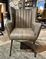 Fauteuil Foley en 2 coloris cognac anthracite similicuir