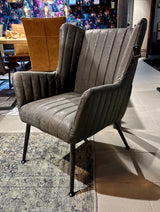Fauteuil Foley en 2 coloris cognac anthracite similicuir