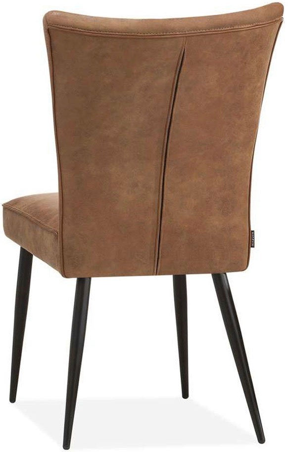 Chaise en similicuir Giga en 3 coloris Cognac marron Taupe anthracite