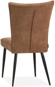 Kunstleder Stuhl Giga in 3 Farben Cognac braun Taupe anthrazit